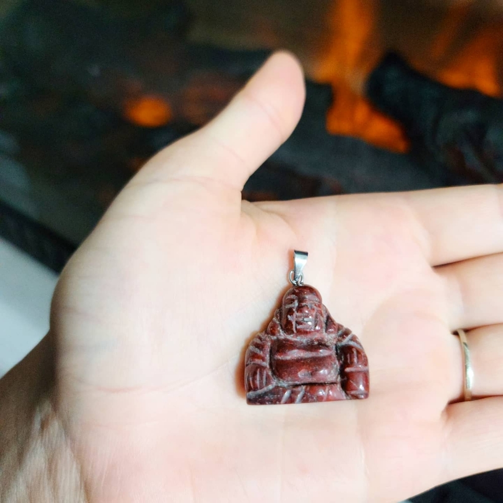 Mookaite Jasper Buddha carving pendant 🤩